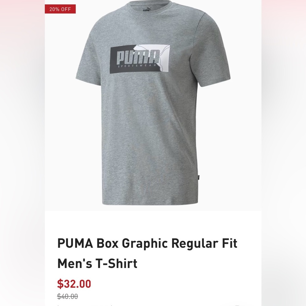 PUMA Box Graphic Regular Fit
Men's T-Shirt